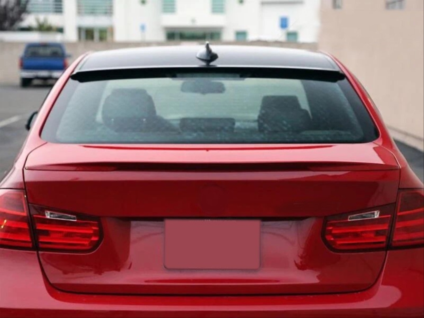 BMW 3 Serisi F30 Cam Üstü Spoiler - Piano Black (Parlak Siyah) 5
