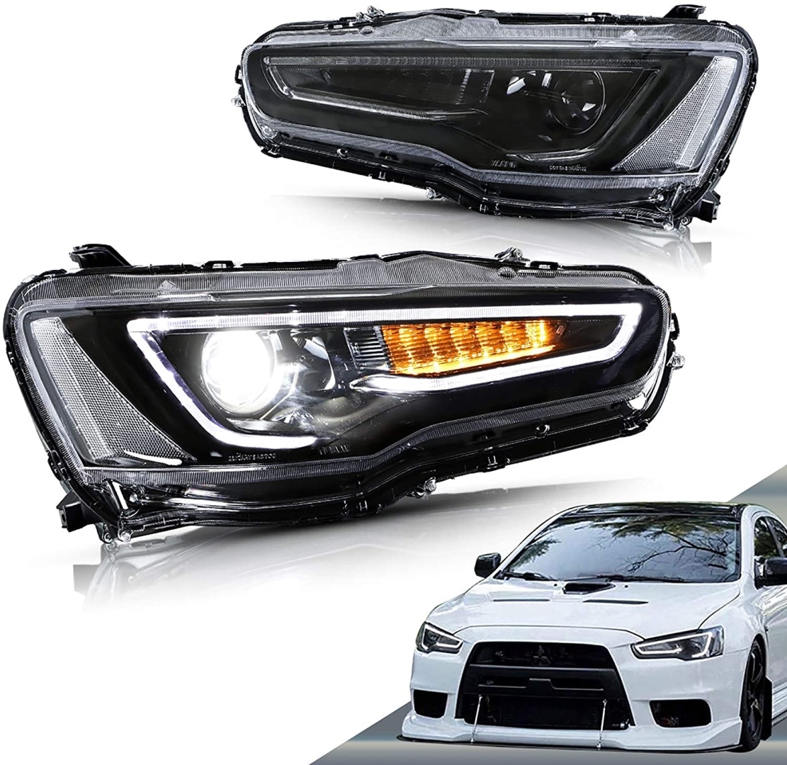 Mitsubishi Lancer için LED Far 2008+ 3