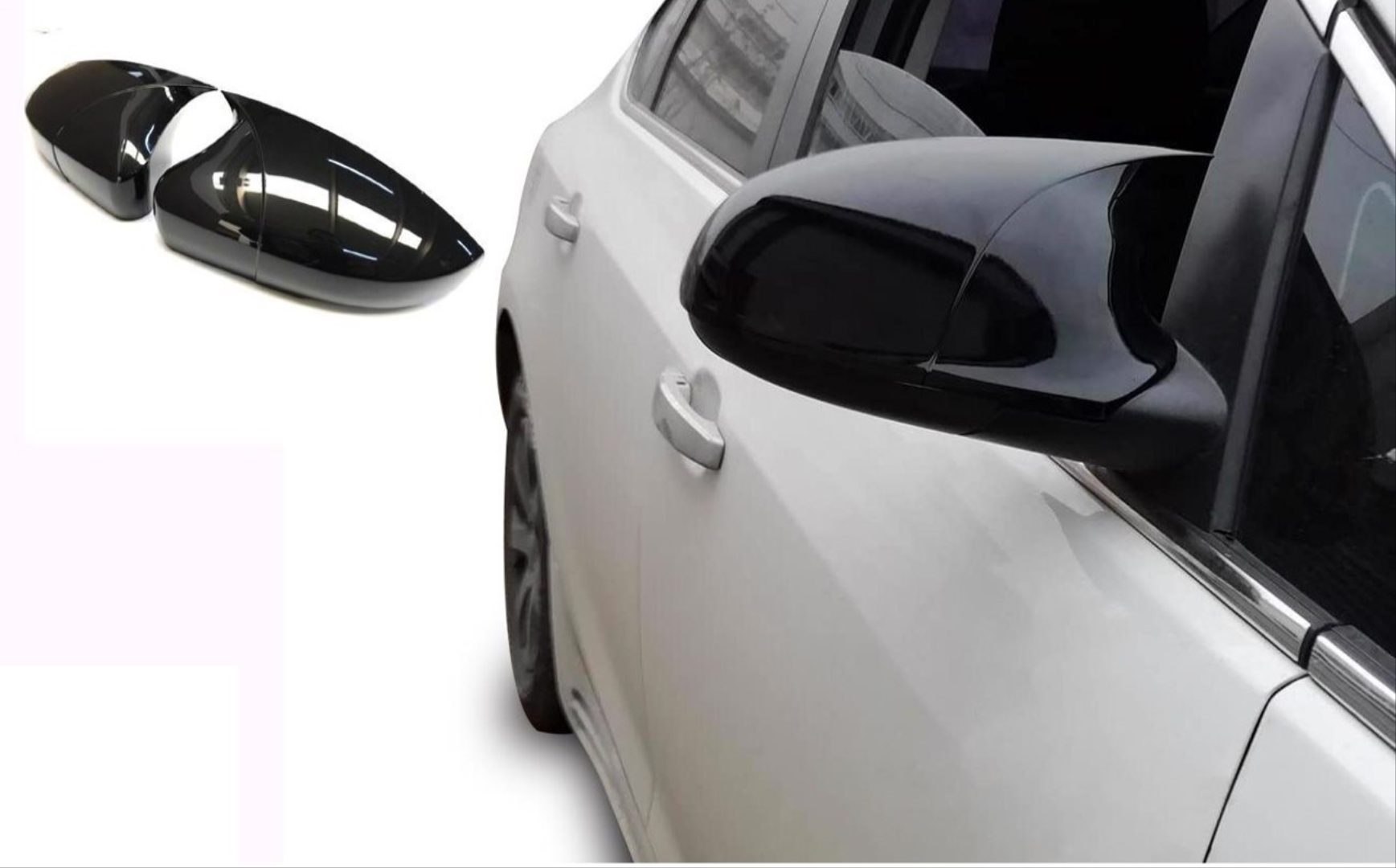 Seat Leon MK2.5 2009-2012 için Uyumlu Yarasa Ayna Kapağı 3