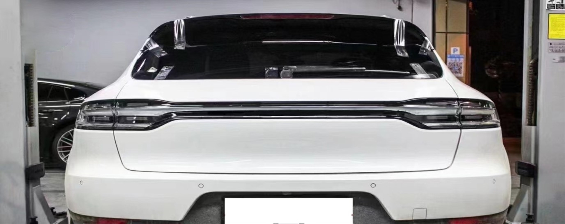 Porsche Macan 2014-2018 Uyumlu Bagaj Kapağı ve LED Stop 2018+ Görünüm Facelift - Smoke 3