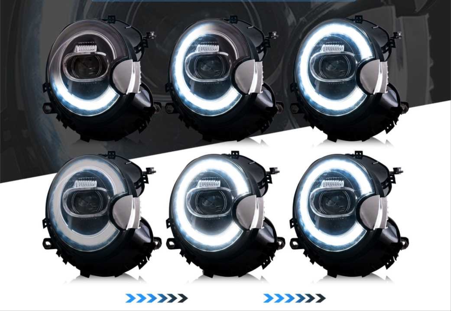 Mini Cooper İçin LED Far (2007-2013) 4