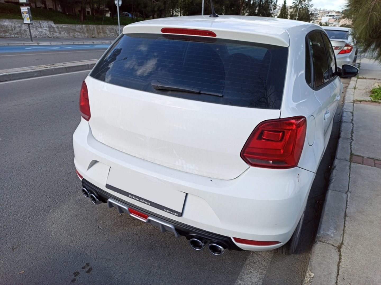 MK5 Polo 2014-2017 için Uyumlu Reflektörlü Silver Difüzör 5