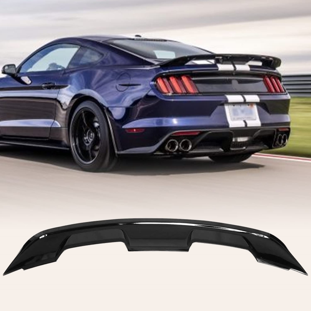 Mustang için uyumlu 2015-2020 GT500 Spoiler - Piano Black 3
