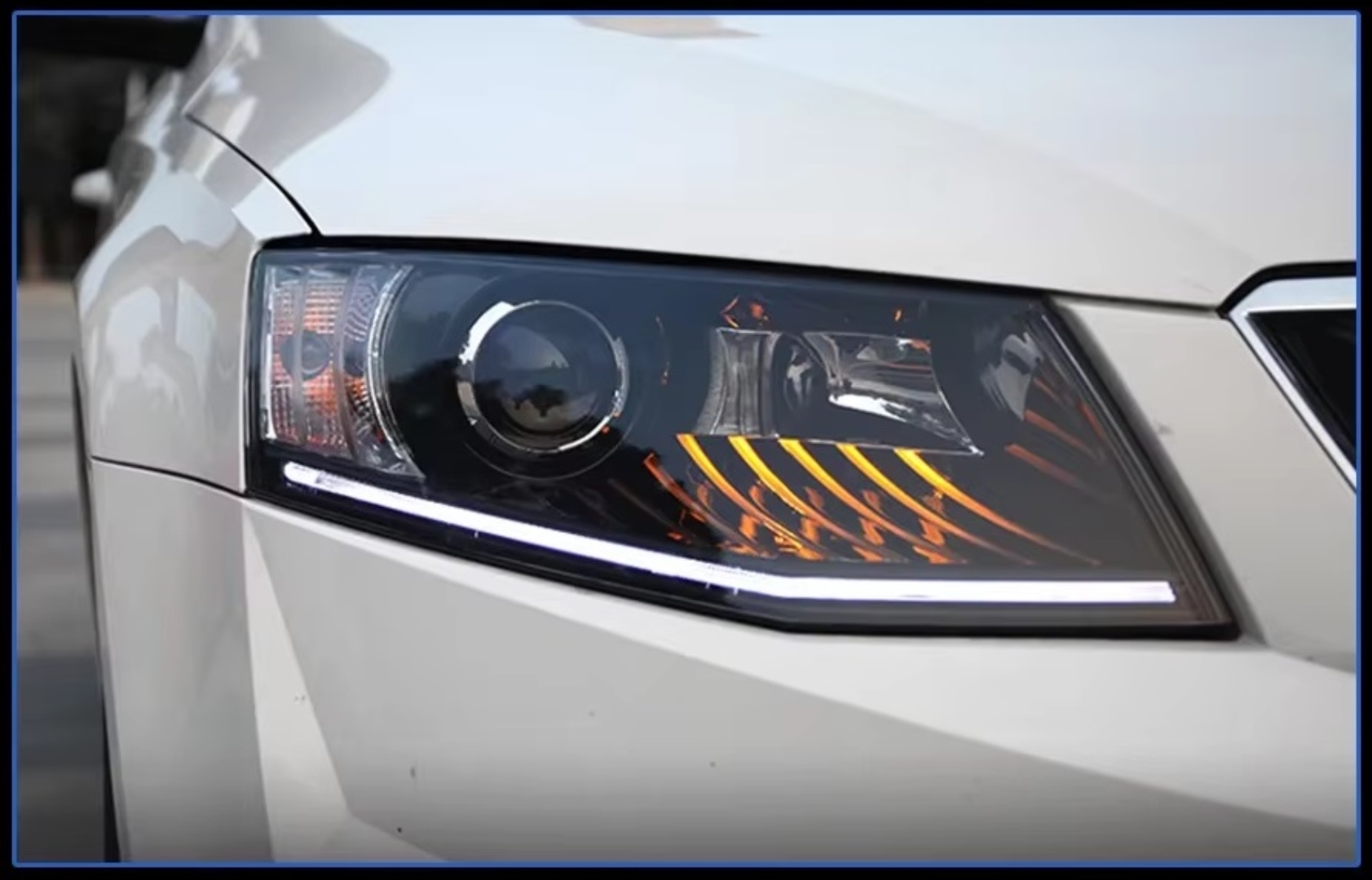 Skoda Octavia 2013-2017 İçin Style LED Far (Halonjen Farlı Modeller İçin) 3
