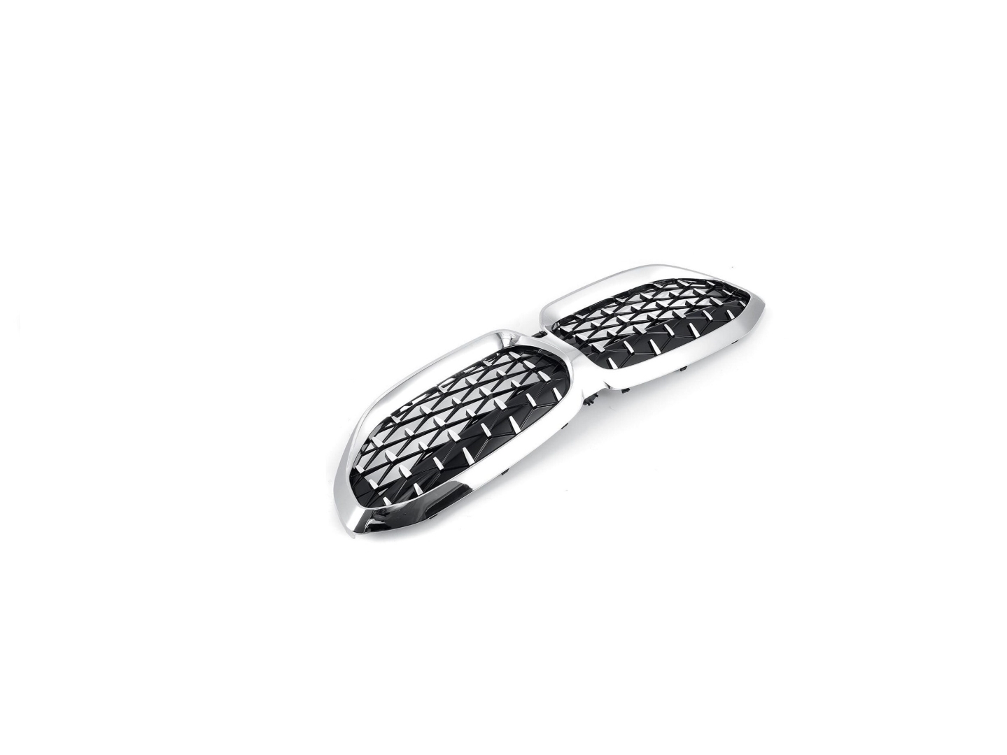 BMW 3 Serisi G20 (2019+) Uyumlu Diamond Panjur (Böbrek) - Krom Çerçeve 2