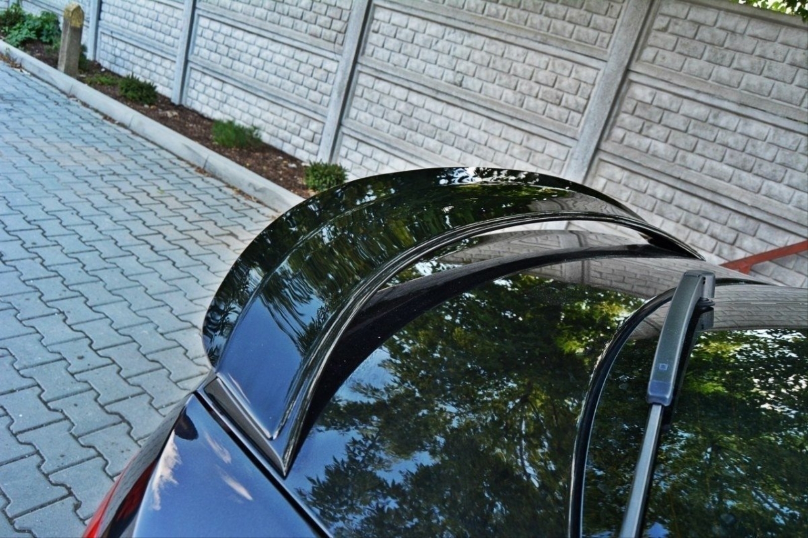 Skoda Octavia 2013-2020 İçin RS Spoiler - Piano Black 3