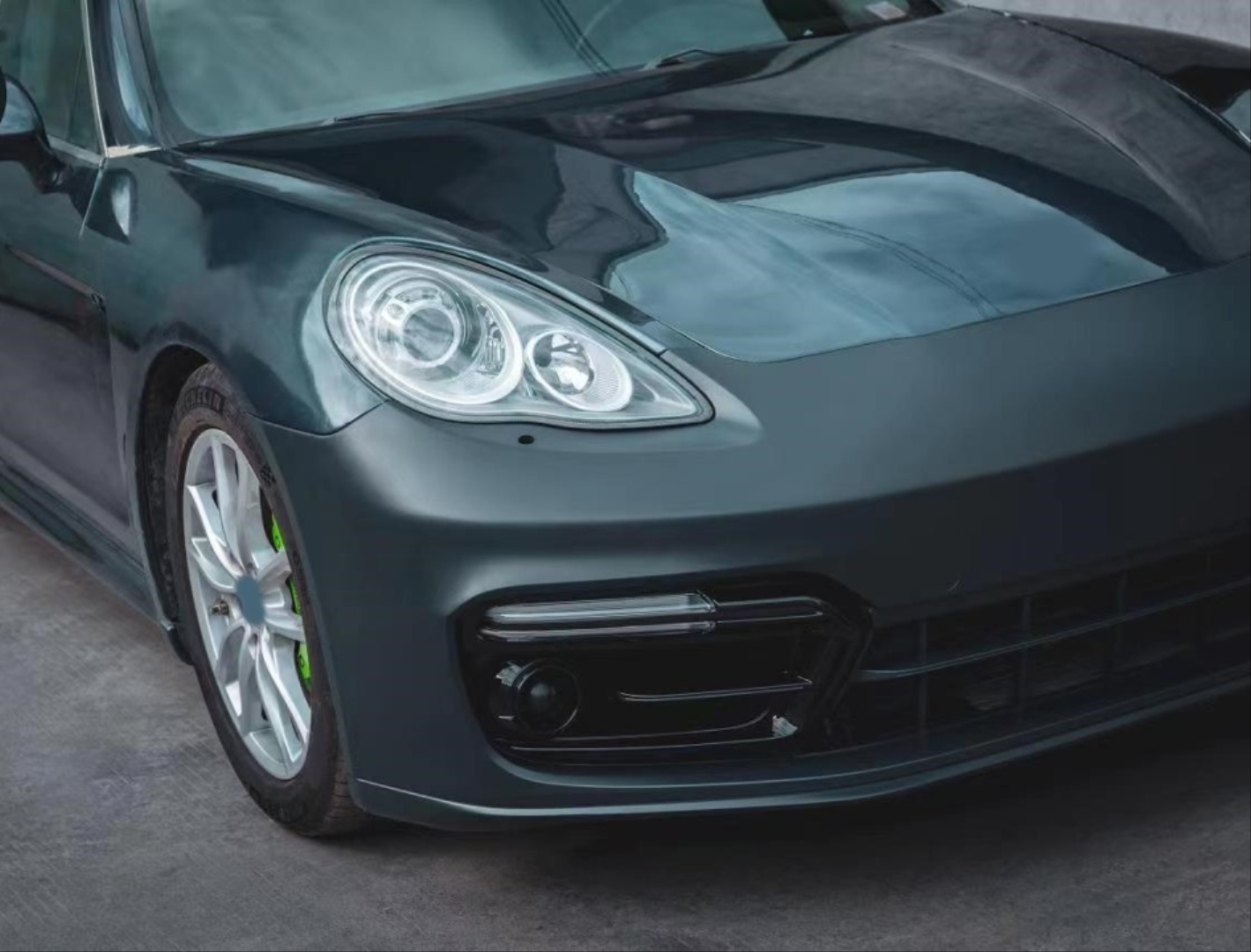 Porsche Panamera 2011-2013 için Uyumlu Facelift 2017+ Yükseltme için Uyumlu Ön Tampon Set 4