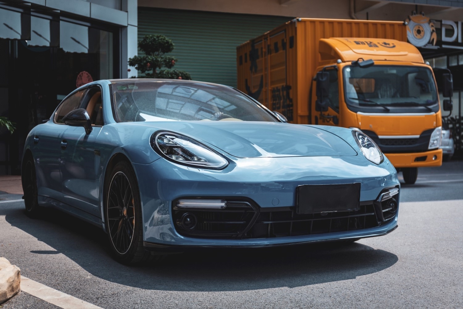 Porsche Panamera 2014-2016 için Full Facelift 2018 GTS Body Kit (Farlar Dahil) 4
