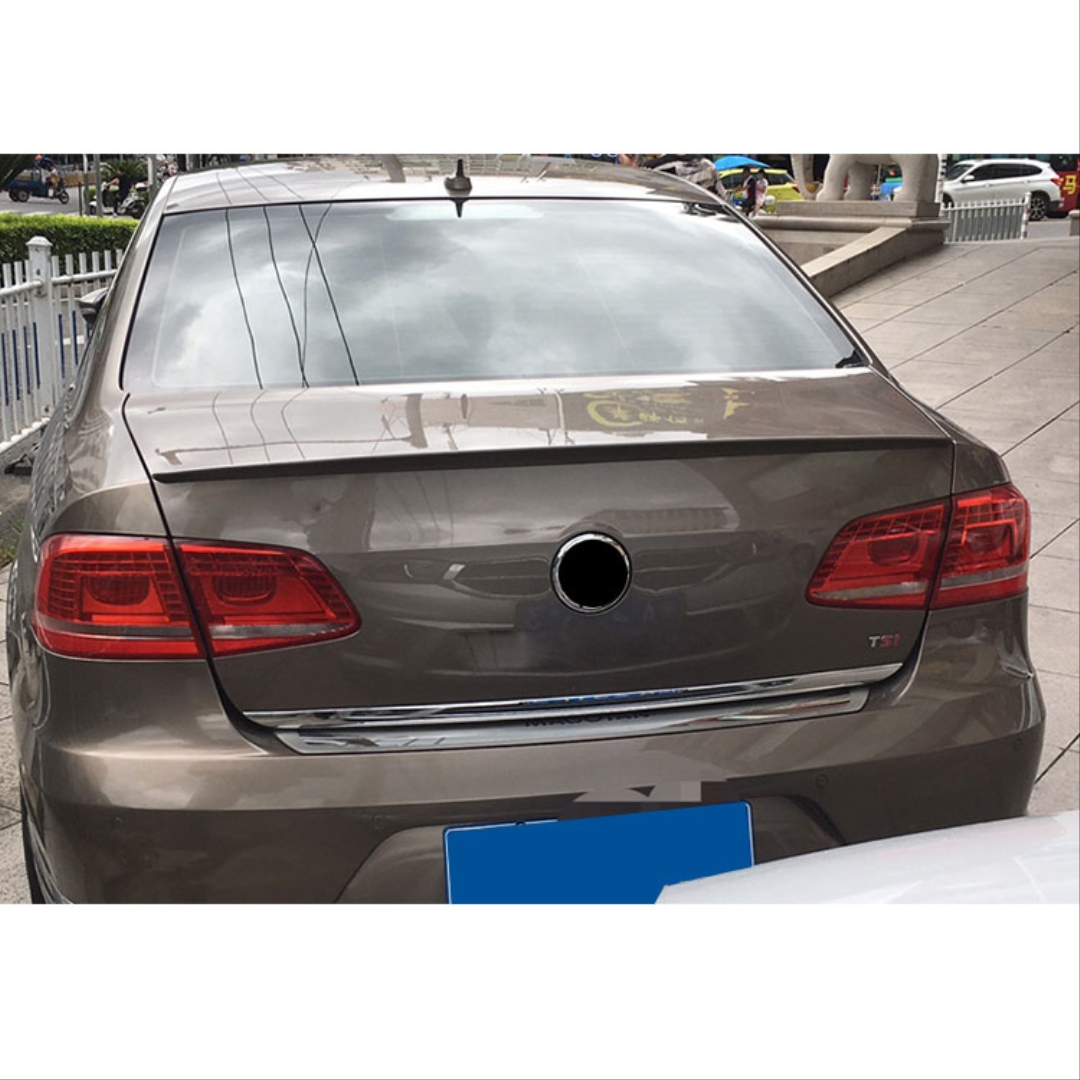 Volkswagen Passat B7 için Uyumlu Spoiler - Piano Black (Parlak Siyah) 5