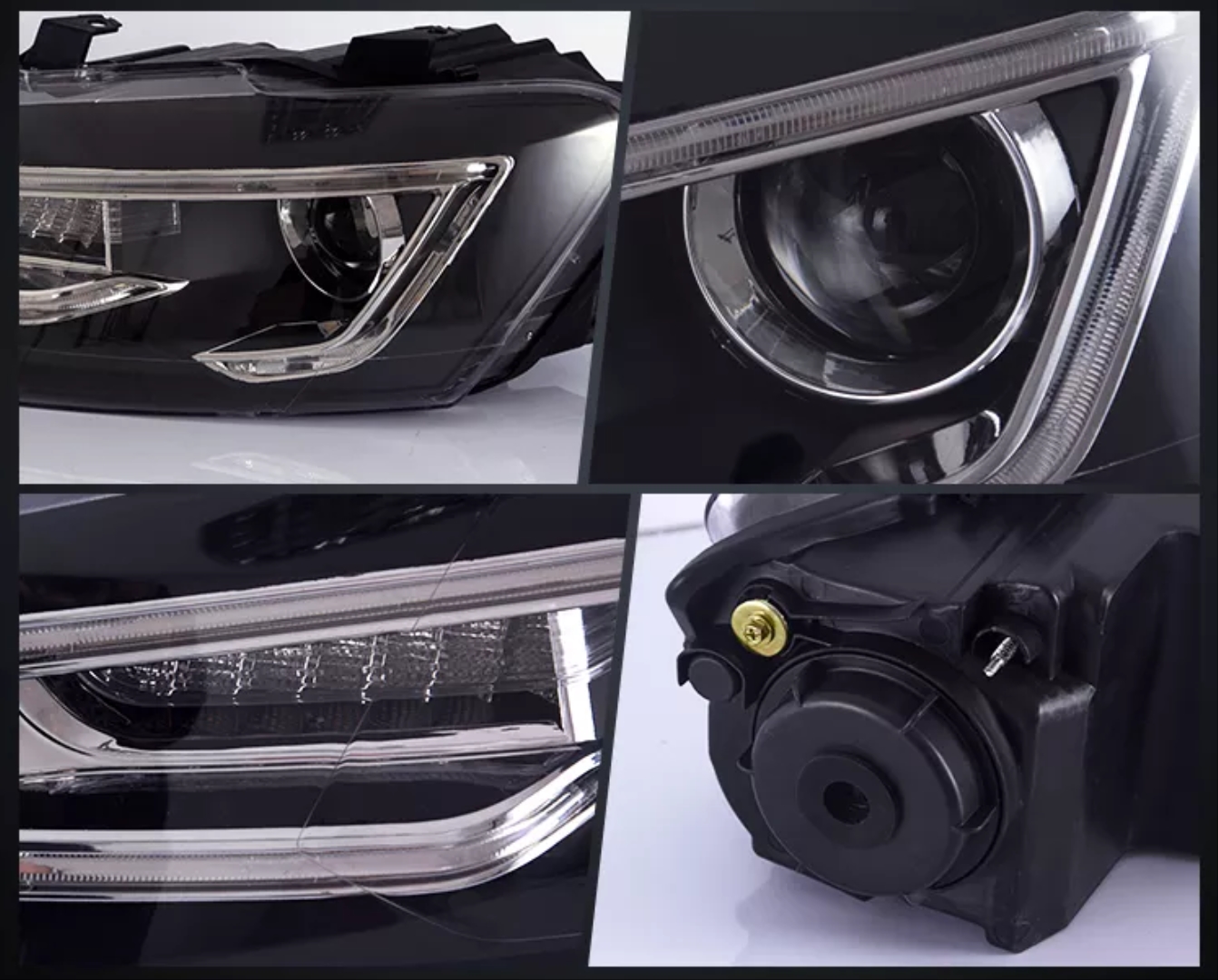 Polo 2010-2017 için Audi Tasarım LED Far 2
