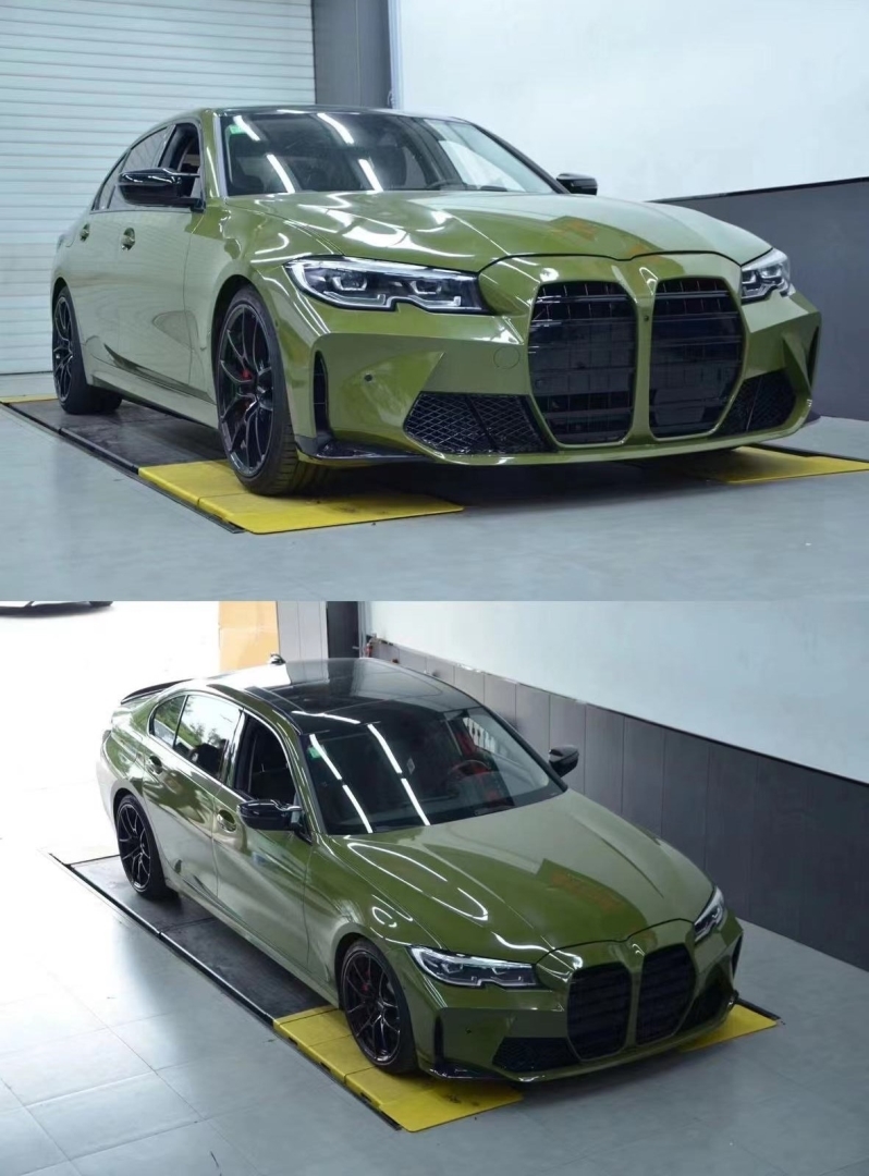BMW 3 Serisi G20 2019+ İçin Uyumlu M3 Görünüm Ön Tampon Panjur Seti 4