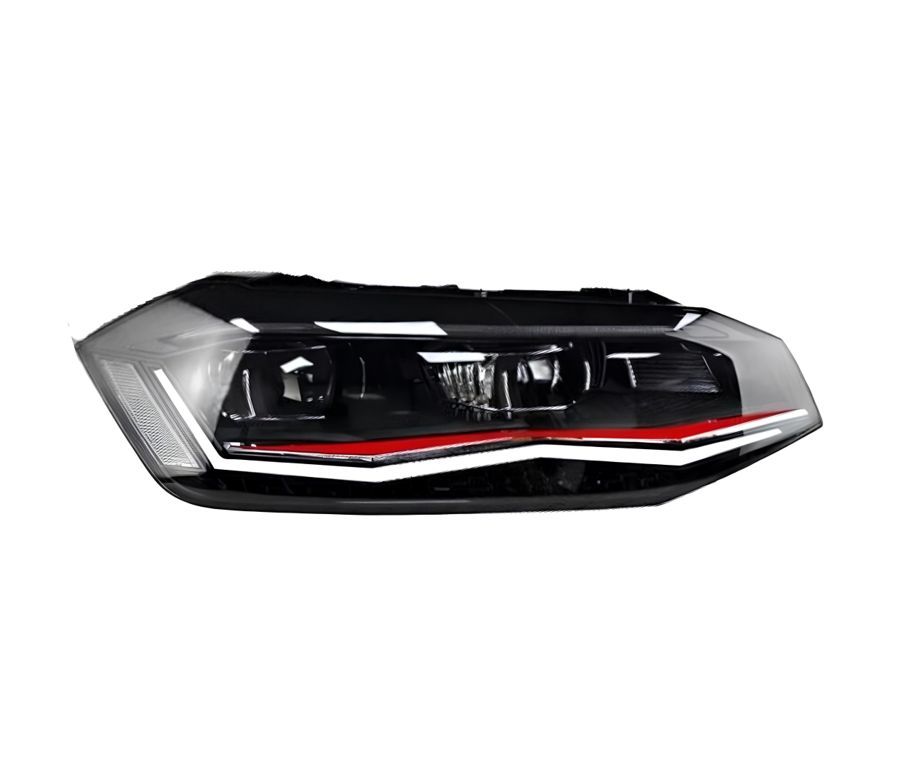 Volkswagen Polo 2018-2020 GTI Görünüm (Kırmızı) Full LED Far 3