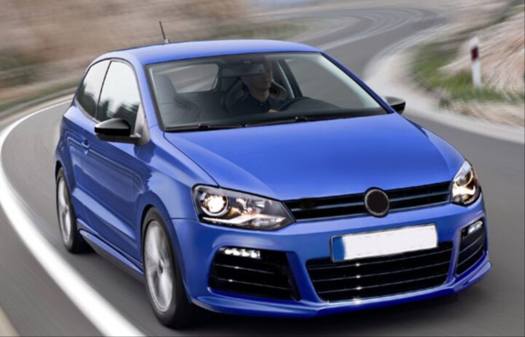 Volkswagen Polo 6R/6C için Uyumlu R Ön Tampon & Panjur Seti 2
