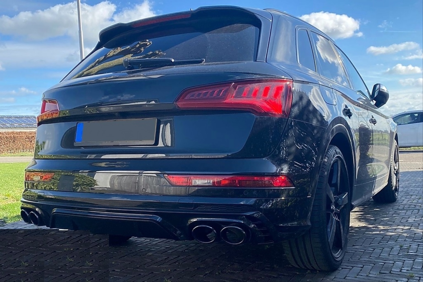Audi Q5 2018+ için Uyumlu SQ5 Difüzör & Siyah Egzoz Seti (S Line ve SQ5 Uyumlu) 3