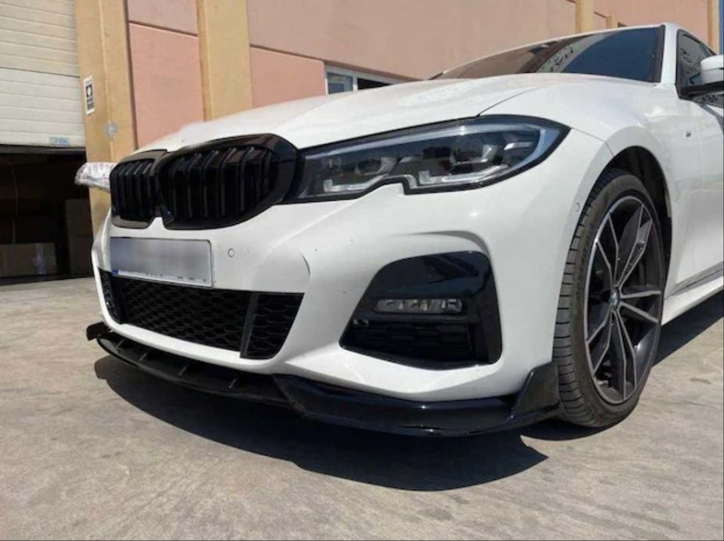 BMW 3 Serisi G20 2019-2021 Uyumlu Ön Lip M Sport Piano Black 3