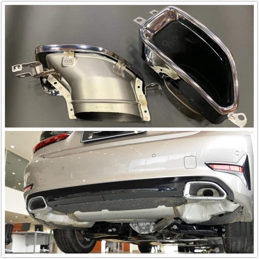 BMW 3 Serisi G20 Uyumlu 3.40 M-Tech Egzoz Seti Silver 4