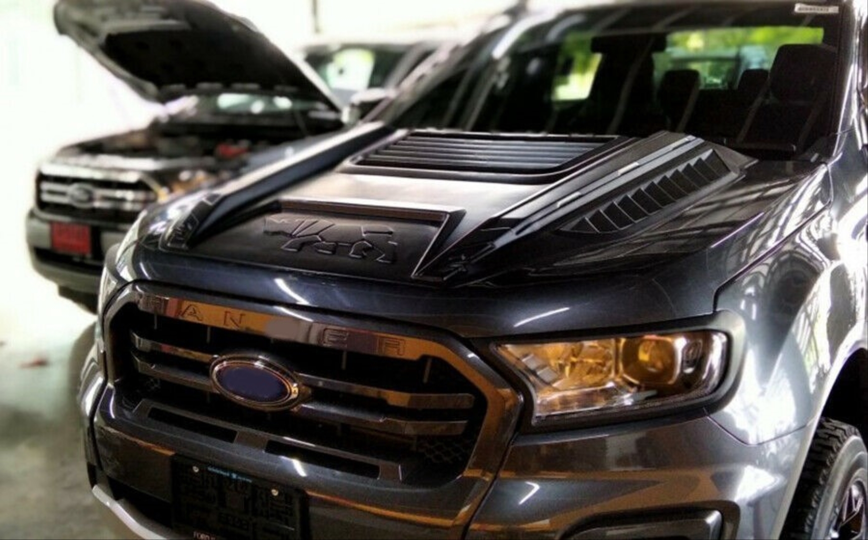 Ranger için uyumlu 2015+ T7 & T8 kaput üst koruma geniş model 3