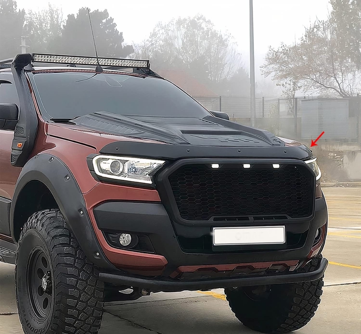 2015-2018 Ford Ranger Kaput Rüzgarlığı 3