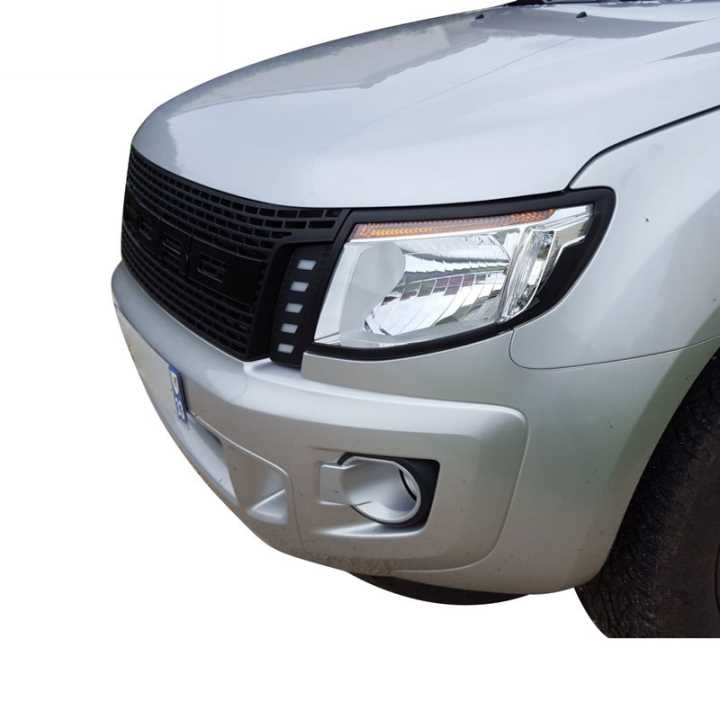 Ford Ranger 2015-2020 Far Çerçevesi Kaplama Krom 3