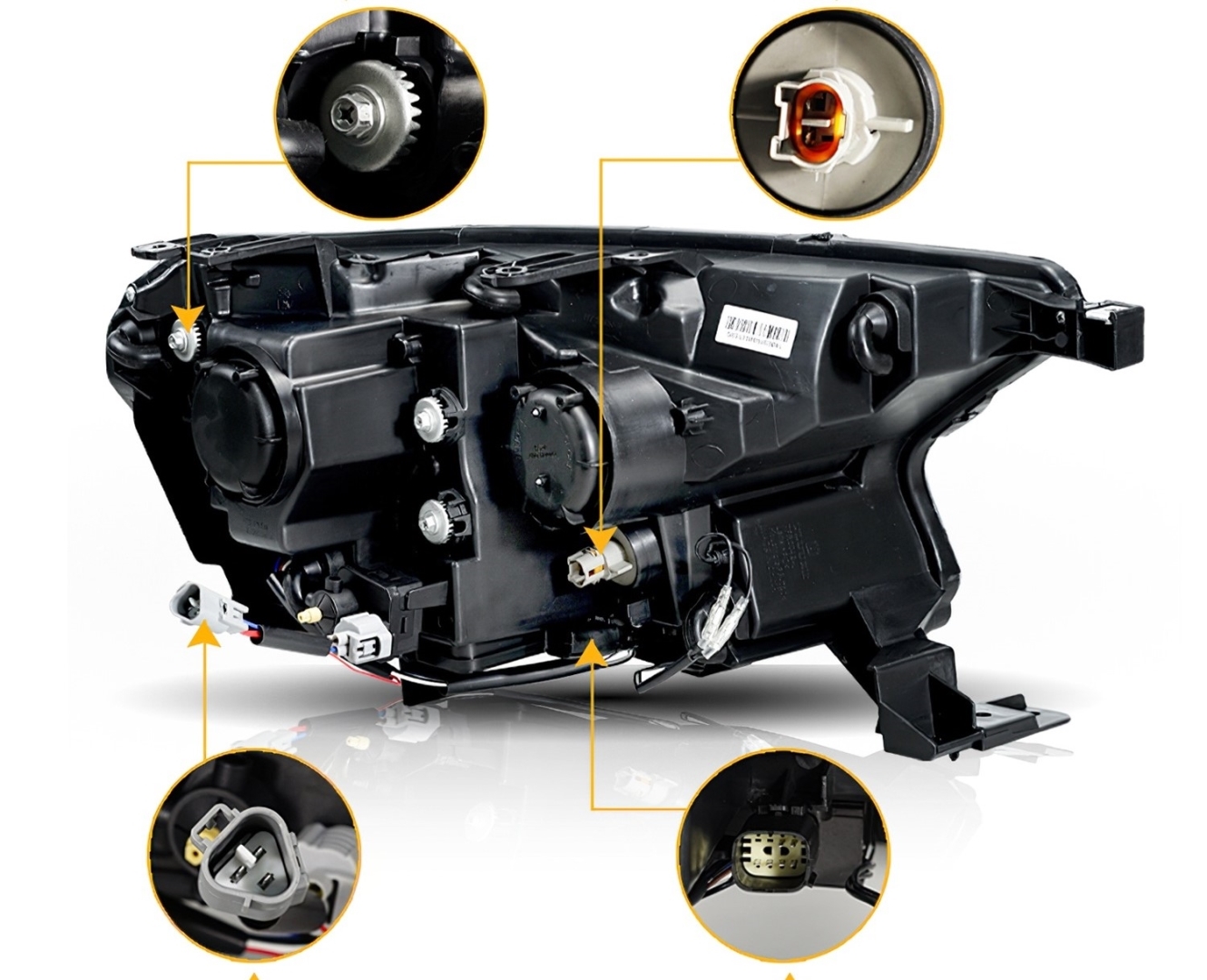 Ranger için uyumlu T7 T8 Mustang LED Far 4
