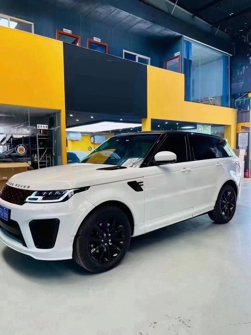 Range Rover Sport 2014-2017 için 2018+ SVR Facelift Body Kit (4 Lens Far ve LED Stop Dahil) 4