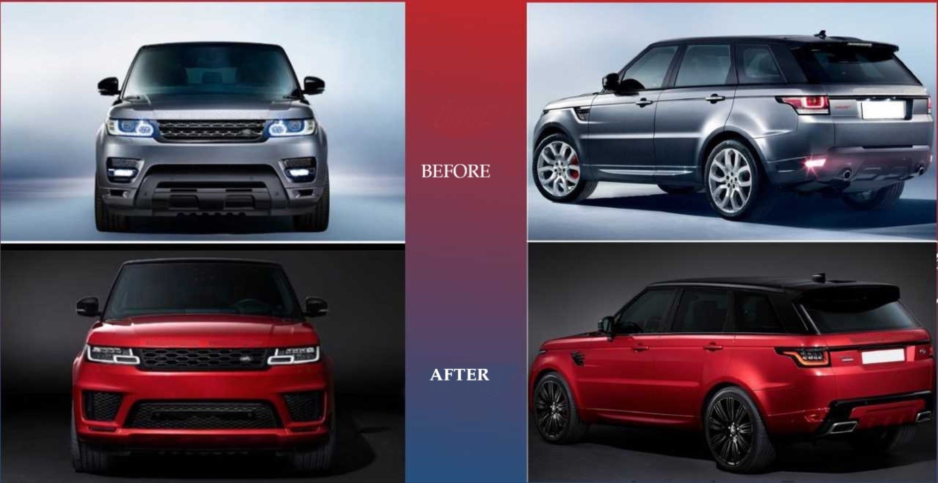 Range Rover Sport 2014-2017 İçin Facelift 2018+ Body Kit (L494 Makyajlama) 4