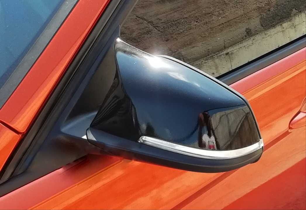 BMW 3/4 Serisi F30 F32 2012-2018 İçin Uyumlu Ayna Kapağı Piano Black 2