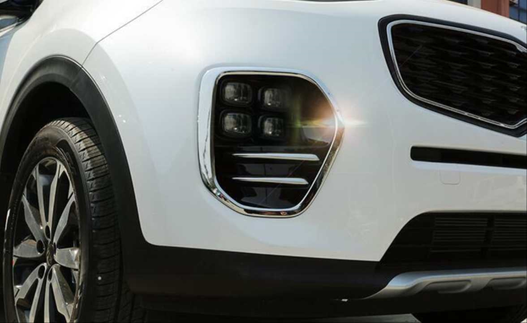 Kia Sportage 2016-2019 İçin Uyumlu Ön Sis Kaplaması Büyük Model Nikelaj 4