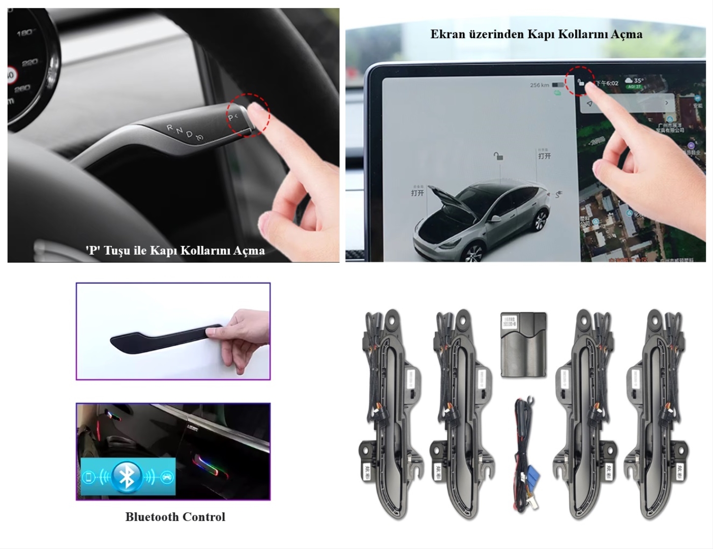 Tesla Y Otomatik Kapı Kolu (RGB) - Wireless 2