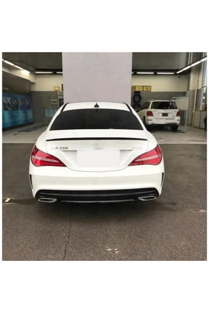 W117 CLA 2013-2019 İçin Uyumlu Spoiler - Piano Black (Parlak Siyah) 2