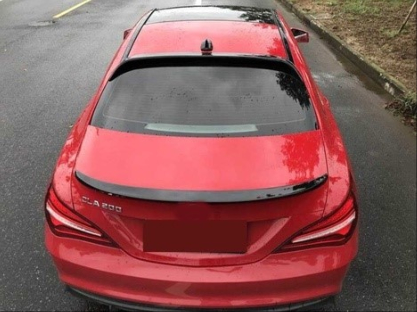W117 CLA 2013-2019 İçin Uyumlu Spoiler - Piano Black (Parlak Siyah) 3
