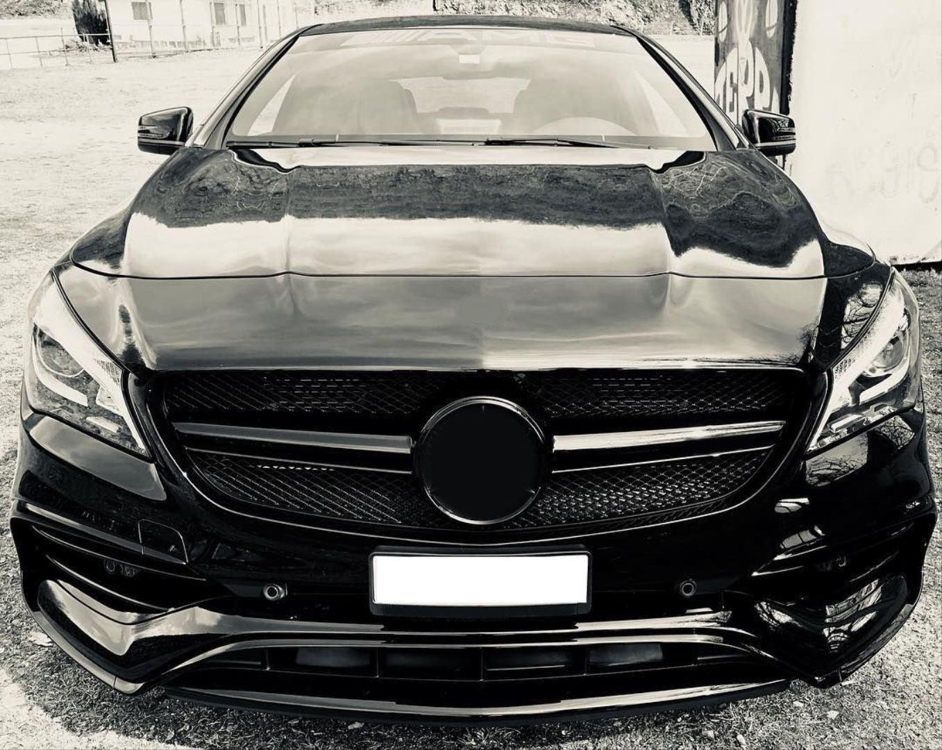 Mercedes-Benz W117 CLA 2013-2015 CLA 45 Görünüm Panjur - Siyah 4
