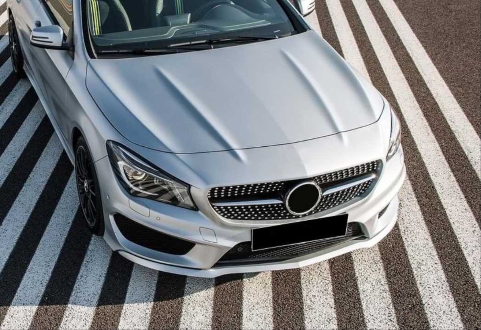 Mercedes-Benz CLA W117 Diamond Panjur - Siyah 4
