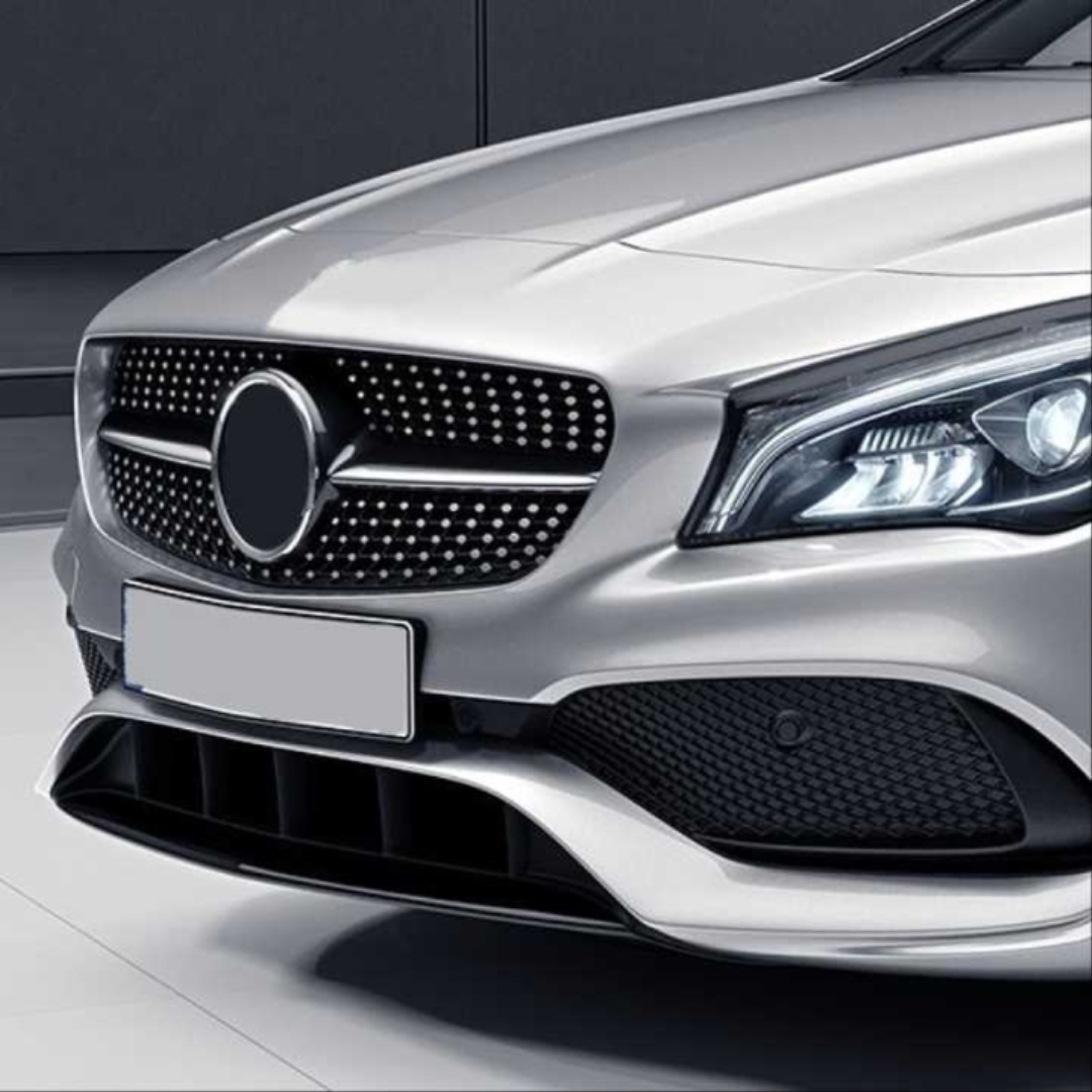 W117 CLA için Uyumlu Diamond Panjur - Siyah 5