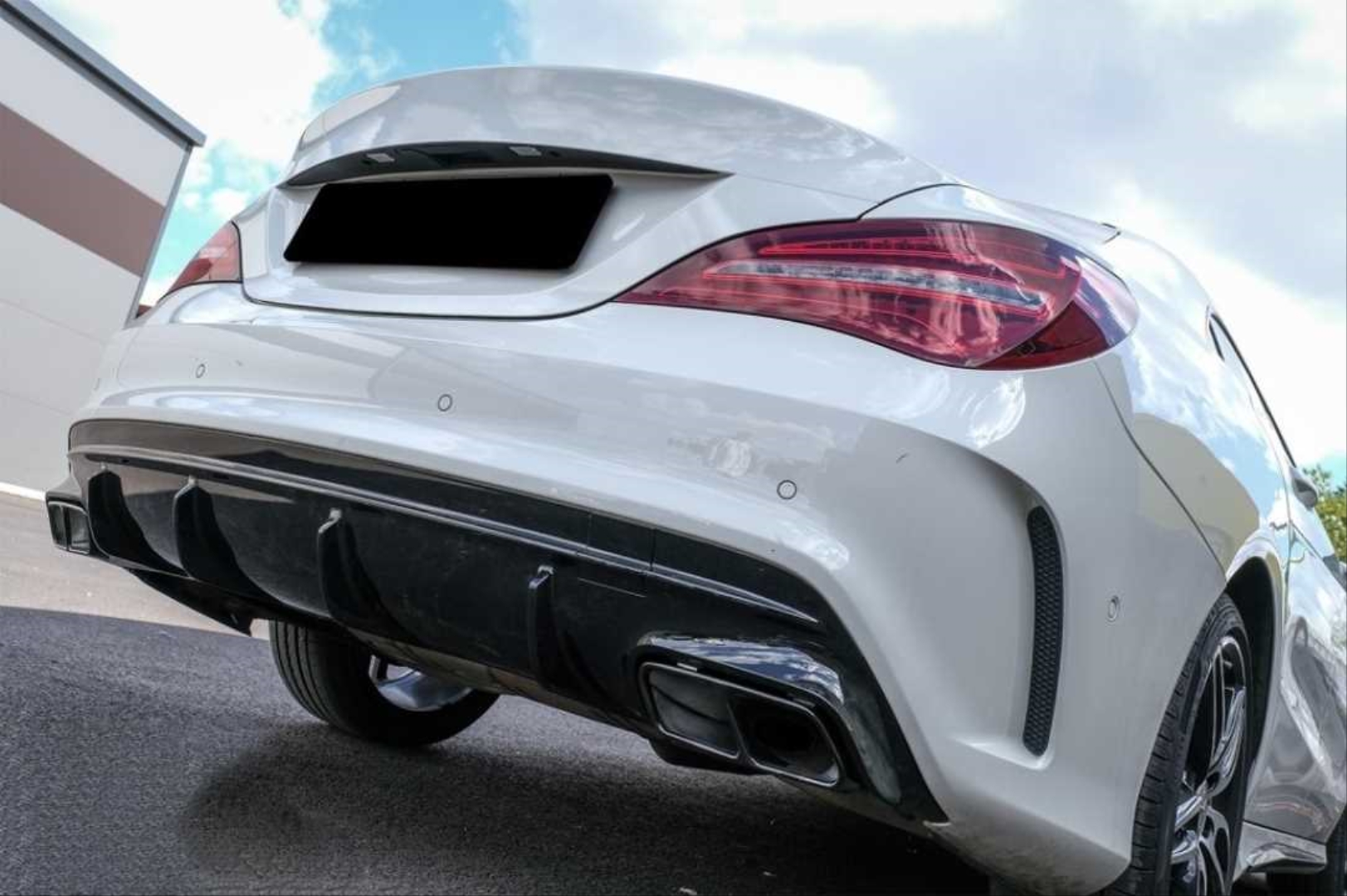 Mercedes-Benz CLA 45 Görünüm Difüzör & Egzoz Seti (2013-2015, Siyah Egzoz ile) 5
