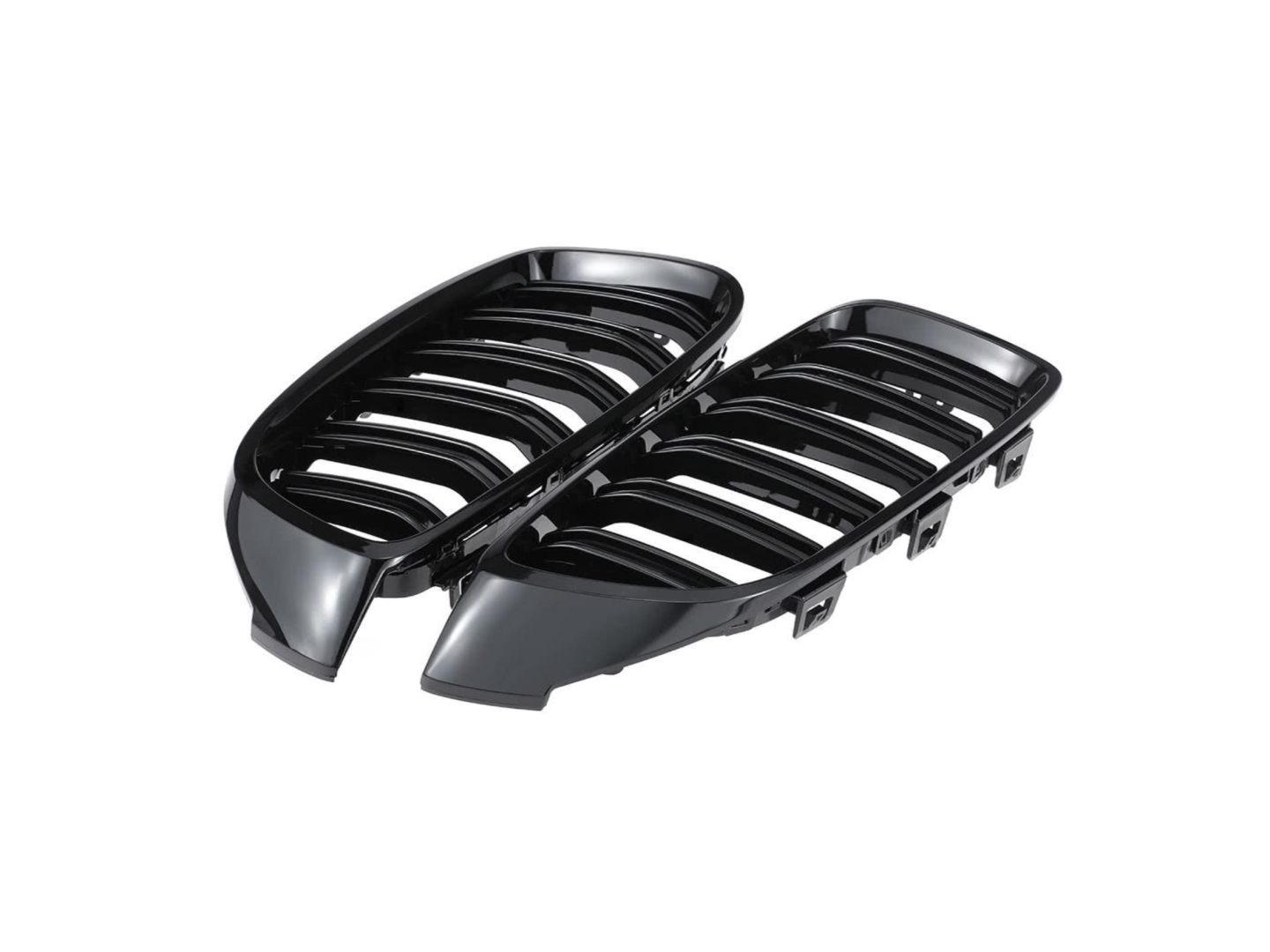 BMW 4 Serisi F32 (2013-2019) M4 Panjur (Çift Çizgi Böbrek) Piano Black 3
