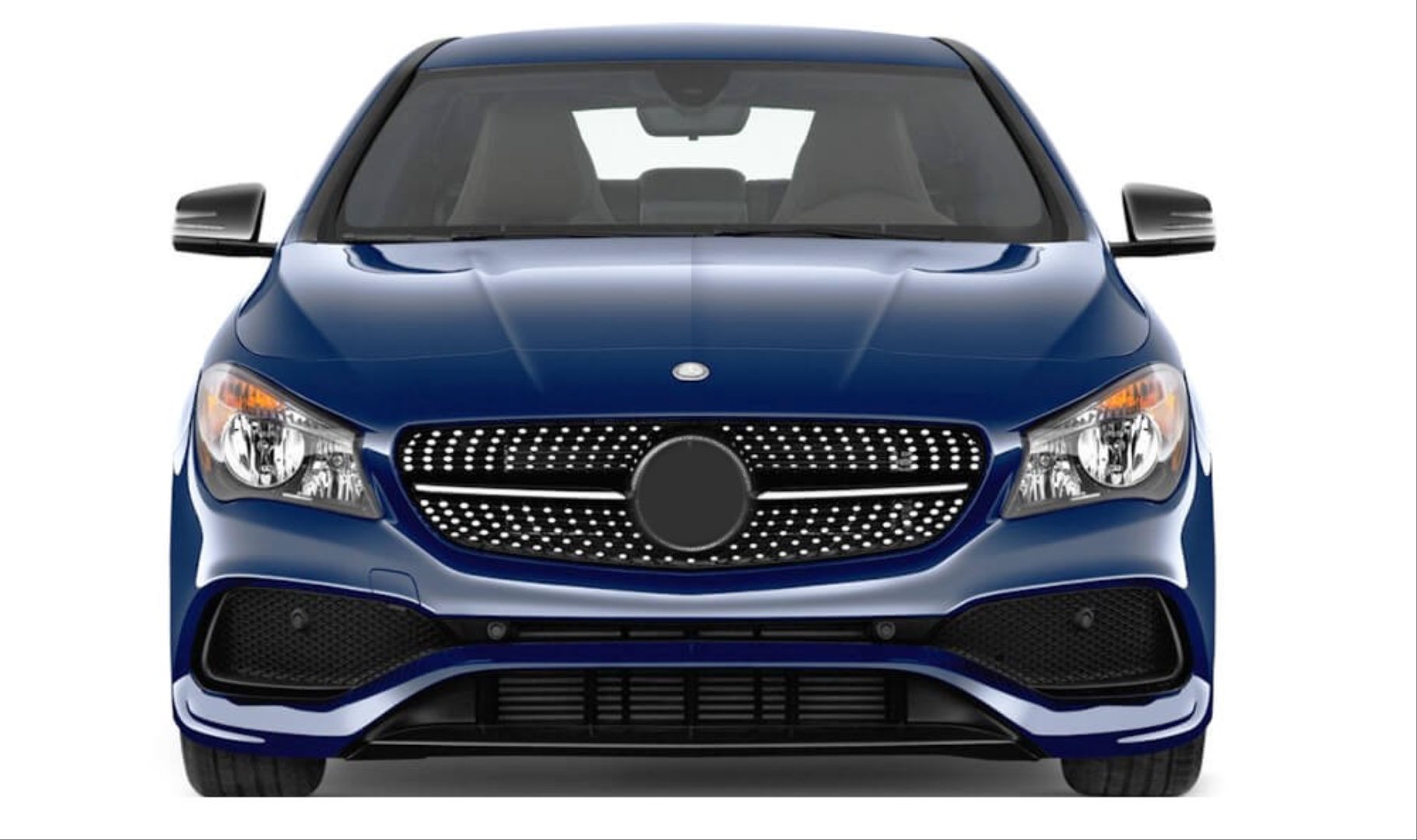 Mercedes-Benz W117 CLA Serisi için Uyumlu AMG Set (Ön Arka Tampon, Diamond Panjur, Marşpiyel, Egzozlar) 5