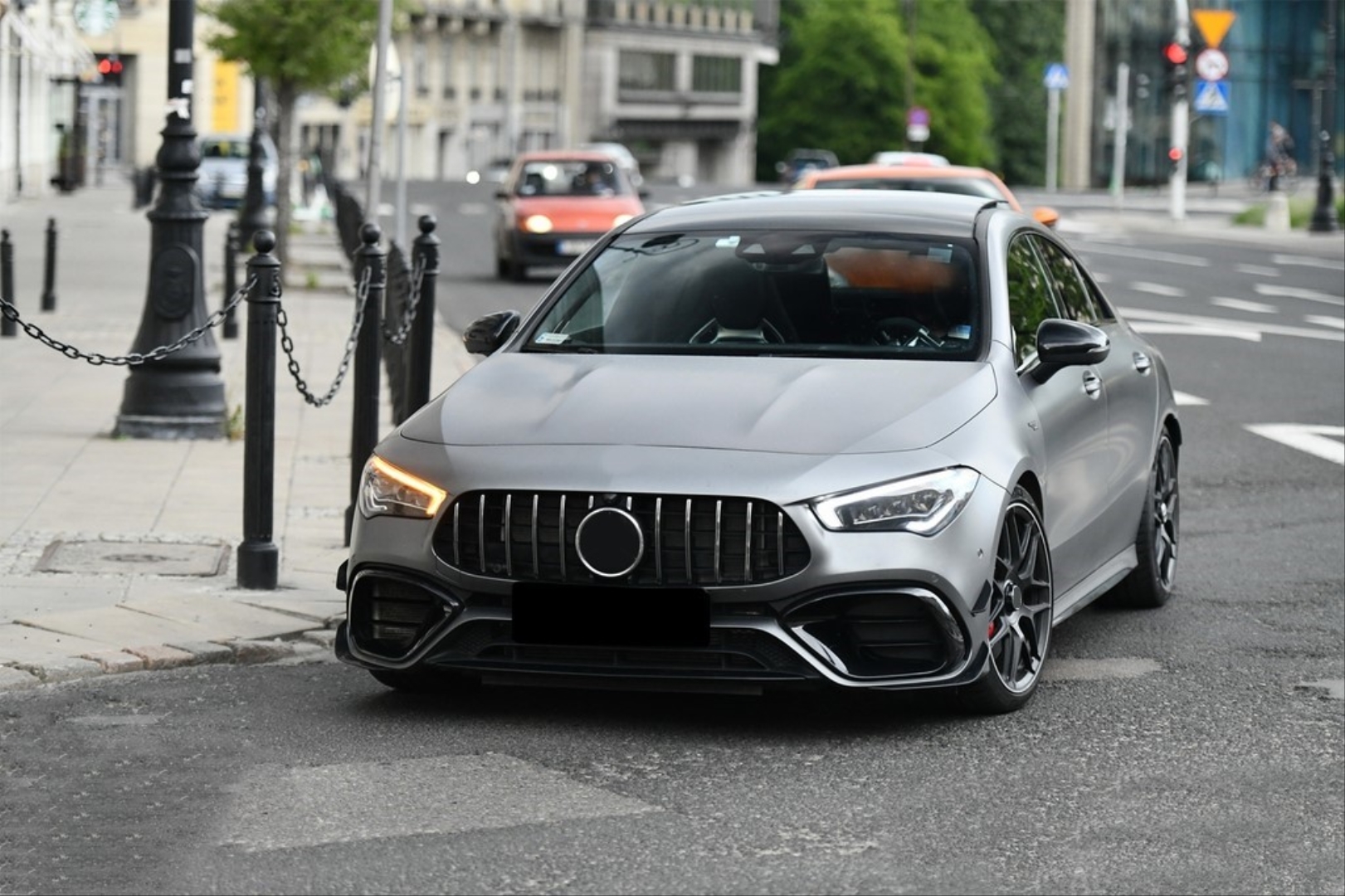 Mercedes-Benz W118 CLA için Uyumlu GTR Panjur Krom 5