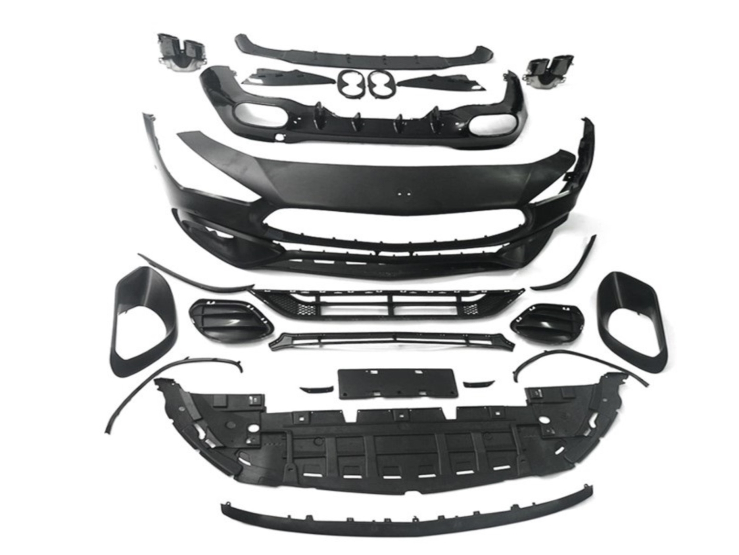 Mercedes-Benz CLA 45 Görünüm Full Body Kit (Ön Tampon, Panjur, Difüzör, Egzoz) 5