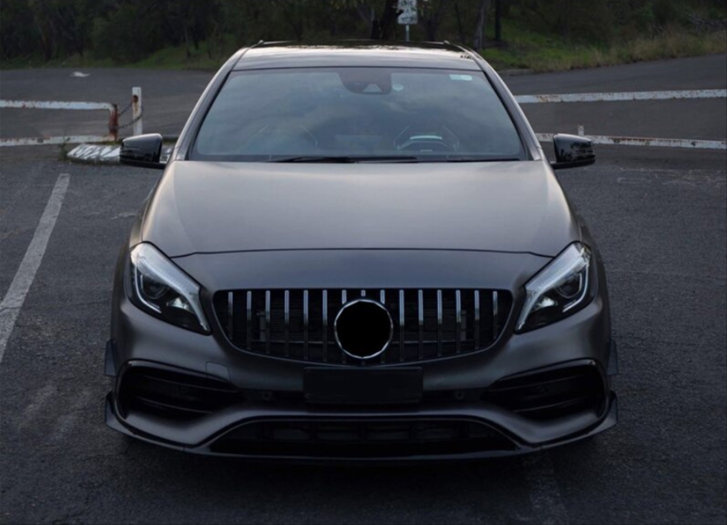 Mercedes-Benz W176 A Serisi için Uyumlu GTR Panjur - Siyah 5
