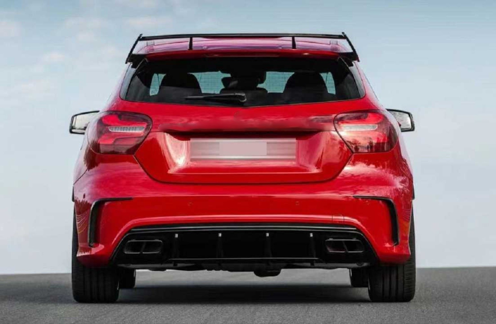 W176 A Serisi için Uyumlu A45 AMG Görünüm Full Body Kit 4