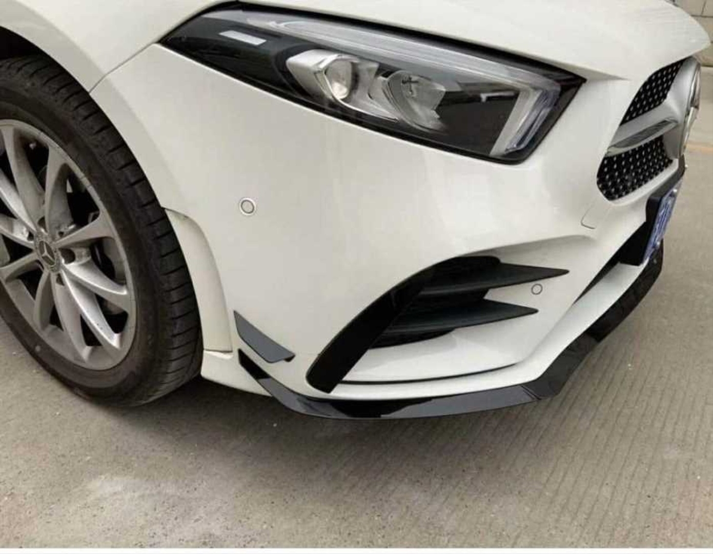 Mercedes-Benz W177 A Serisi 2019+ AMG Görünüm Ön Lip Full Set (7 Parça) 5