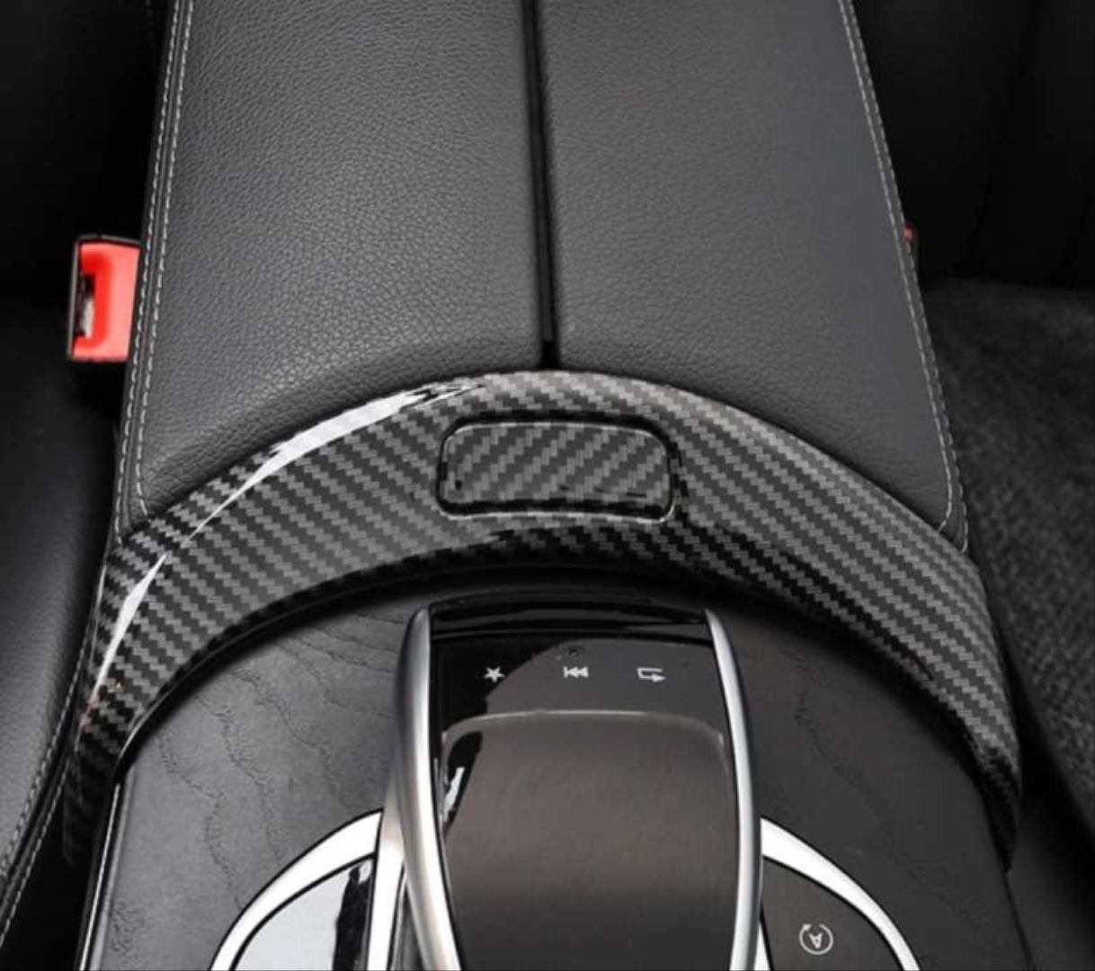 Mercedes-Benz W177 A Serisi 2019+ İçin Uyumlu Kol Dayama Ön Parça-Karbon 2
