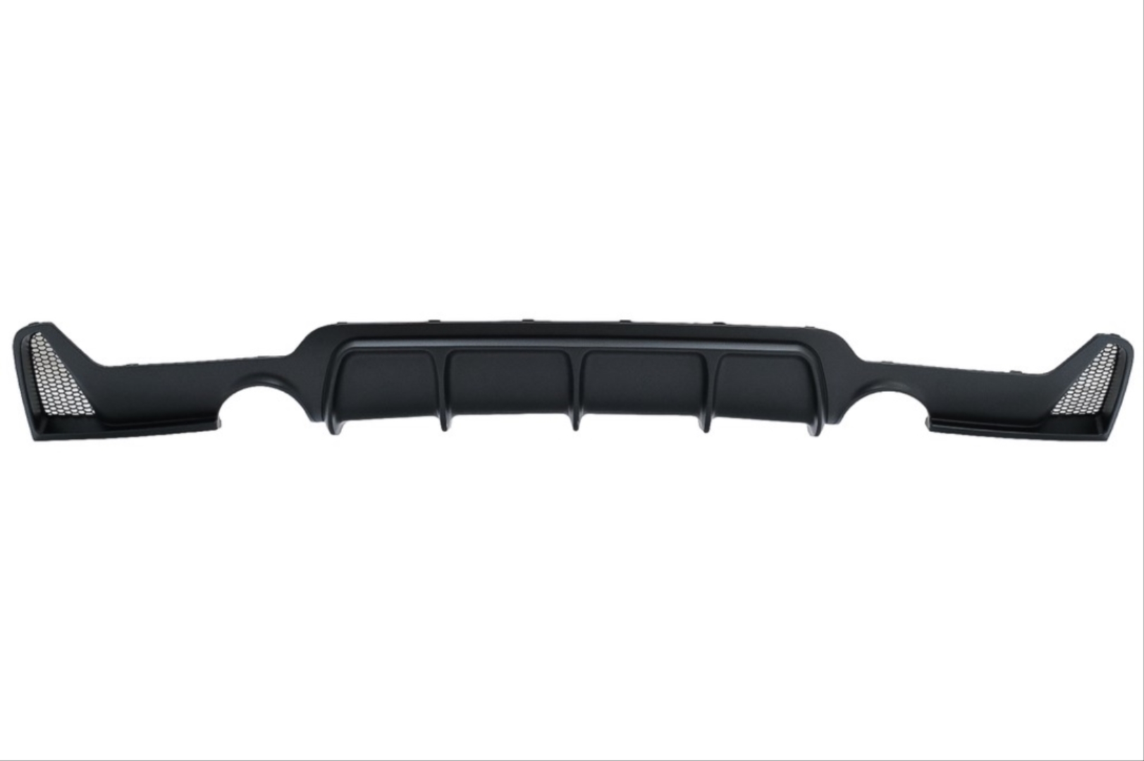 BMW 4 Serisi F32-F36 2014-2020 Uyumlu M Difüzör Çift Çıkış İnce Piano Black 2