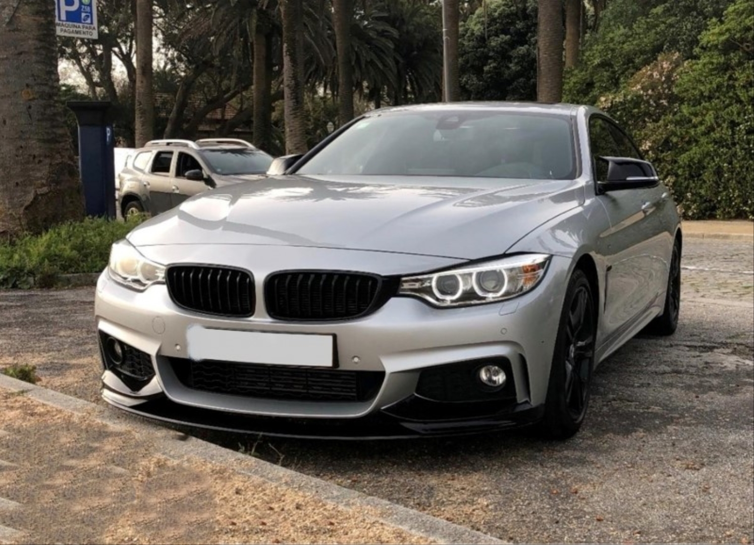 BMW 4 Serisi F32/F36 2014-2020 MT için Uyumlu Ön Lip - Piano Black 5