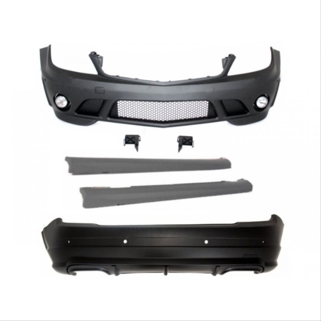 W204 C Serisi 2007-2011 için Uyumlu C63 Body Kit (Makyajsız) 2
