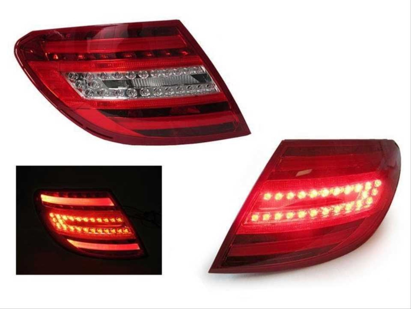W204 C Serisi için Facelift LED Stop 2