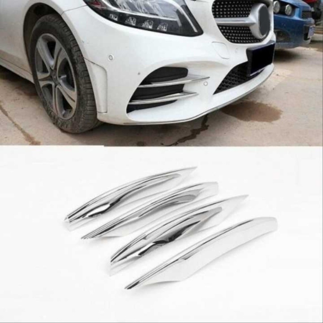 W205 2015-2018 C Serisi İçin Sis Kapağı 4 Parça (Krom) 4