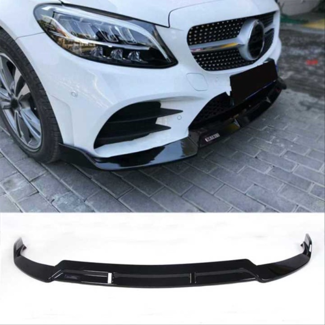 W205 2019+ C Serisi Ön Lip BRB - Piano Black (Parlak Siyah) 2