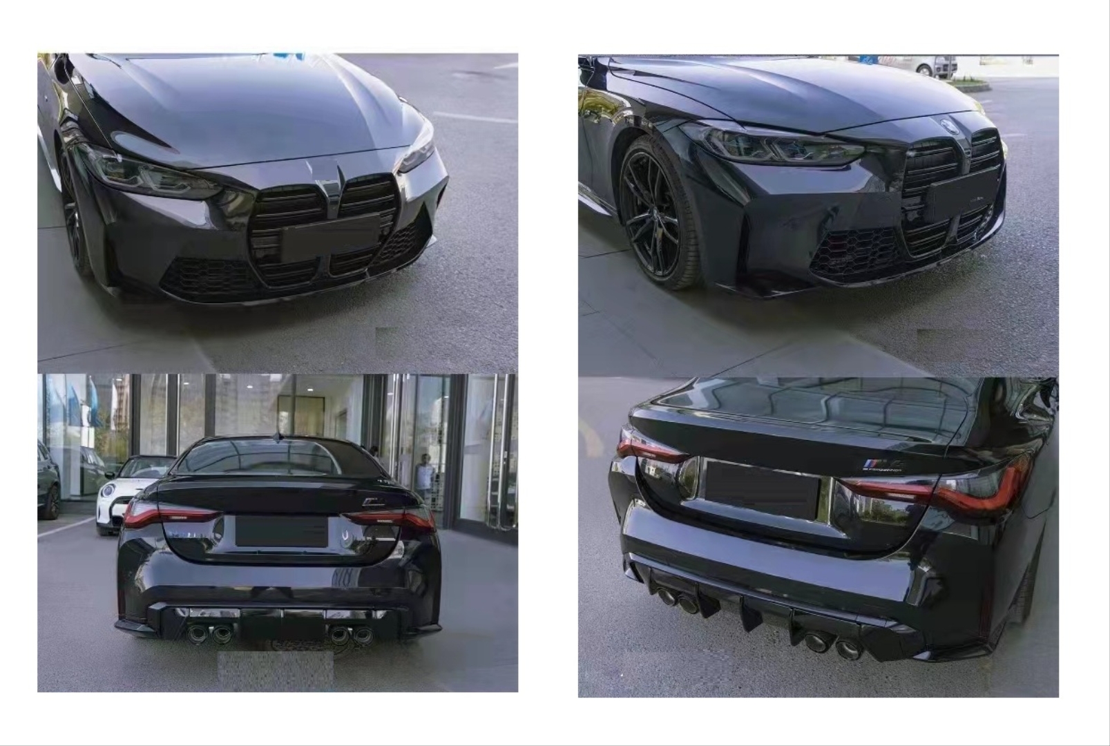 BMW 4 Serisi G22 M4 Body Kit (Ön Arka Tampon Marsıpiyel Panjur) 2 Kapı 2